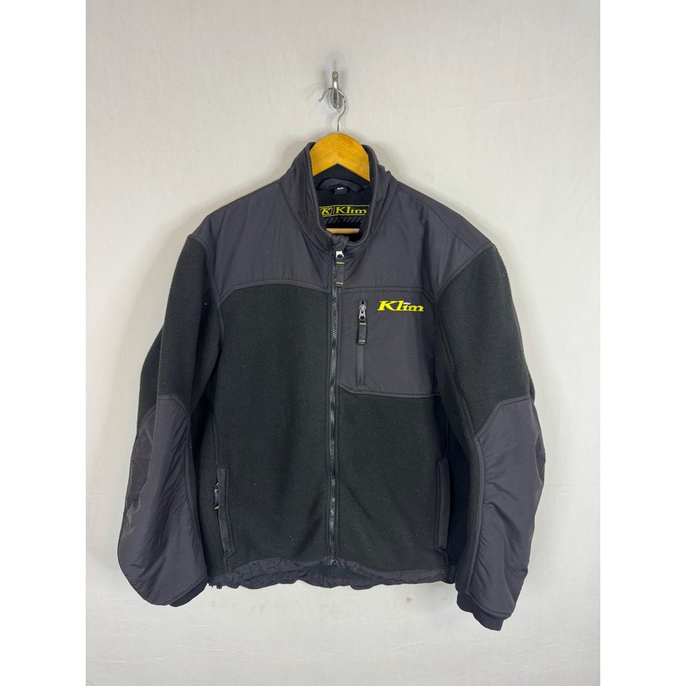 Klim Mens Fleece Full Zip Jacket Black XL Reinforced Overlays 3250-000-150-000